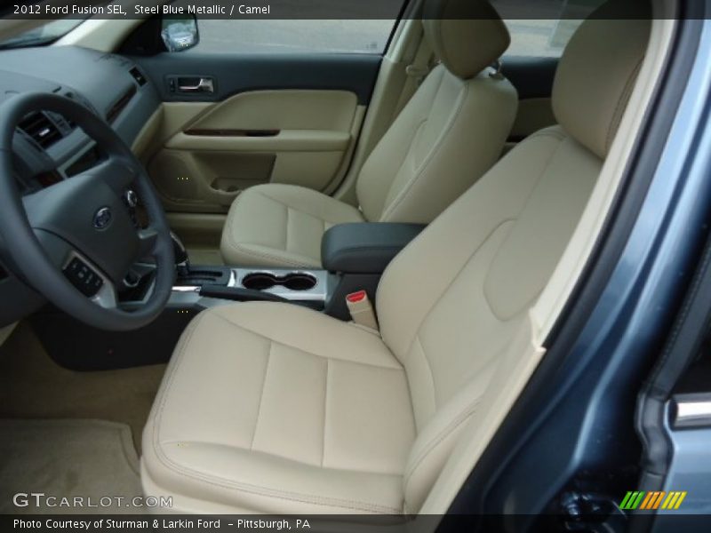 Steel Blue Metallic / Camel 2012 Ford Fusion SEL