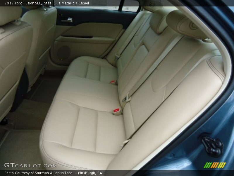 Steel Blue Metallic / Camel 2012 Ford Fusion SEL