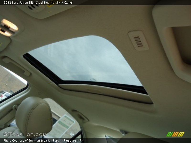 Steel Blue Metallic / Camel 2012 Ford Fusion SEL