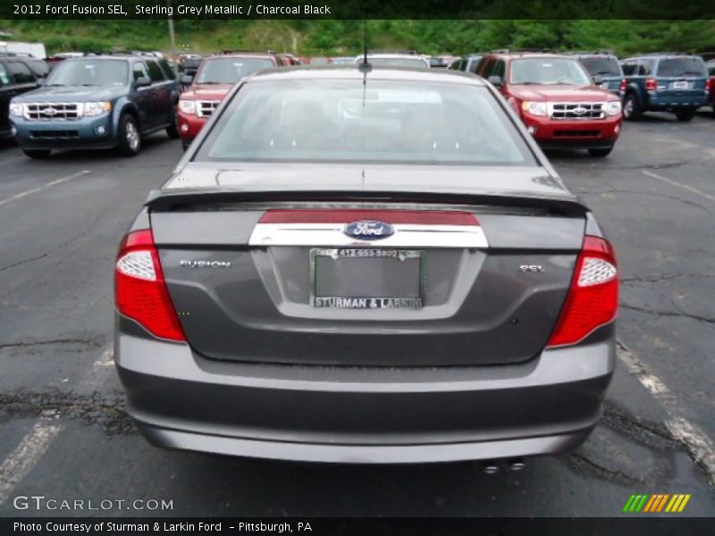 Sterling Grey Metallic / Charcoal Black 2012 Ford Fusion SEL