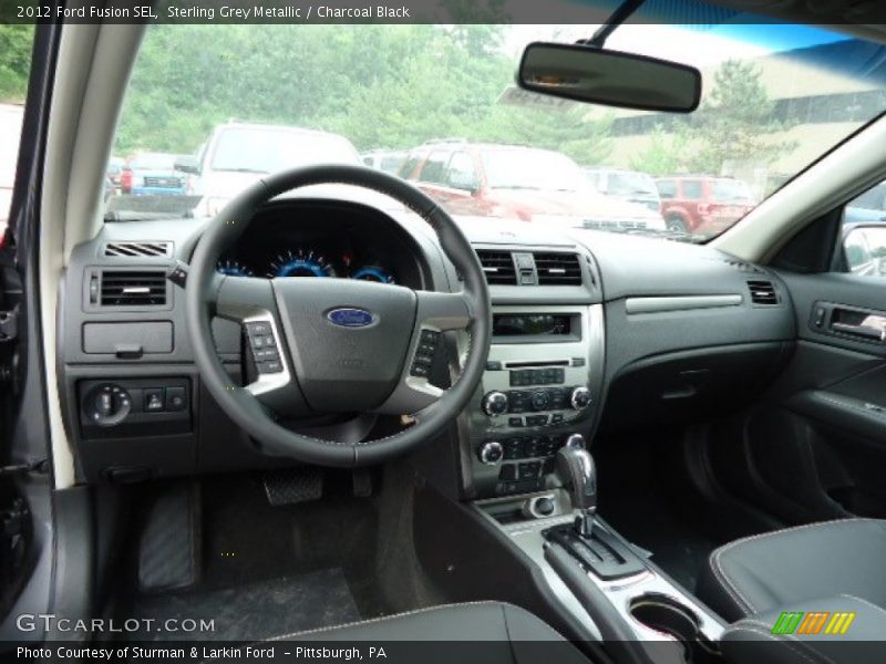Sterling Grey Metallic / Charcoal Black 2012 Ford Fusion SEL