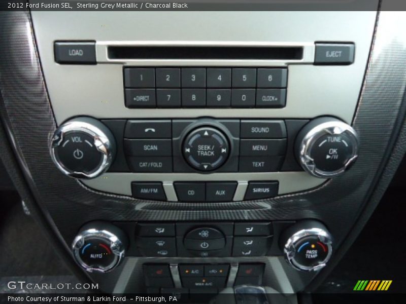 Sterling Grey Metallic / Charcoal Black 2012 Ford Fusion SEL