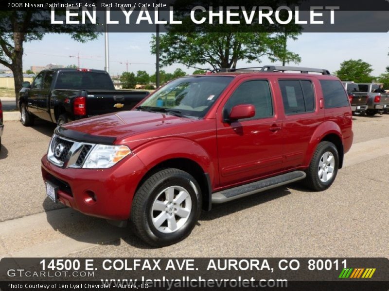 Red Brawn / Cafe Latte 2008 Nissan Pathfinder SE 4x4
