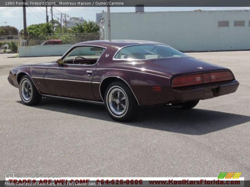 Montreux Maroon / Oyster/Carmine 1980 Pontiac Firebird Esprit