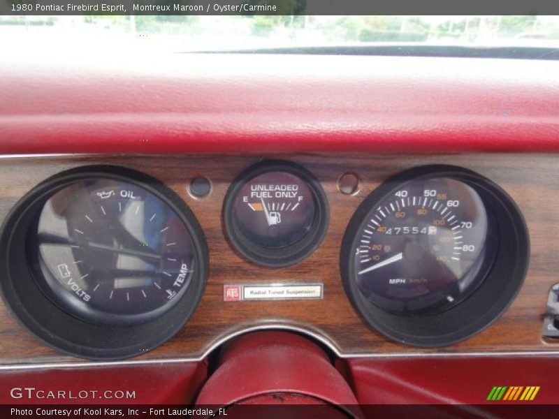 Montreux Maroon / Oyster/Carmine 1980 Pontiac Firebird Esprit