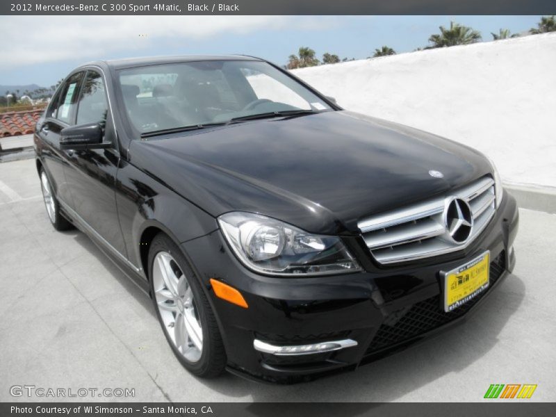 Black / Black 2012 Mercedes-Benz C 300 Sport 4Matic