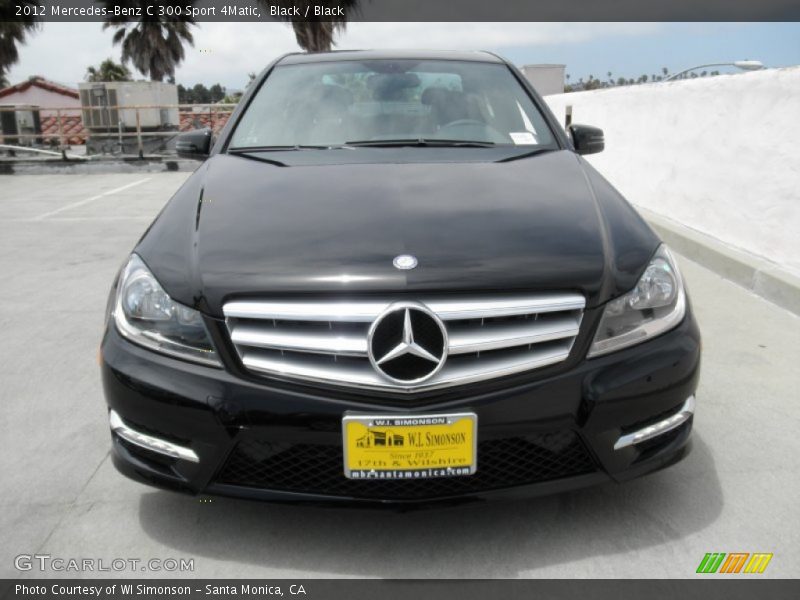 Black / Black 2012 Mercedes-Benz C 300 Sport 4Matic