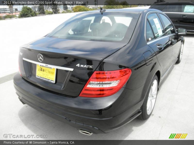 Black / Black 2012 Mercedes-Benz C 300 Sport 4Matic