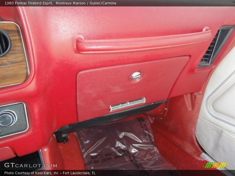 Montreux Maroon / Oyster/Carmine 1980 Pontiac Firebird Esprit