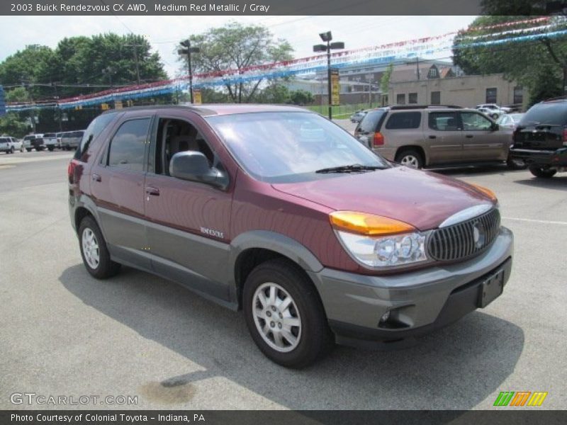 Medium Red Metallic / Gray 2003 Buick Rendezvous CX AWD
