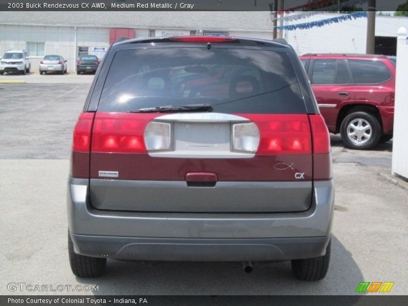 Medium Red Metallic / Gray 2003 Buick Rendezvous CX AWD