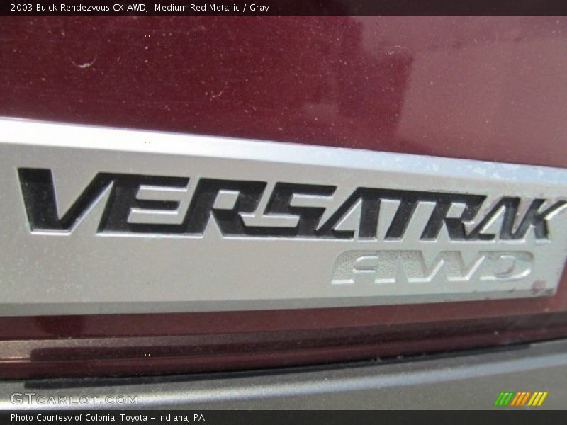 Medium Red Metallic / Gray 2003 Buick Rendezvous CX AWD