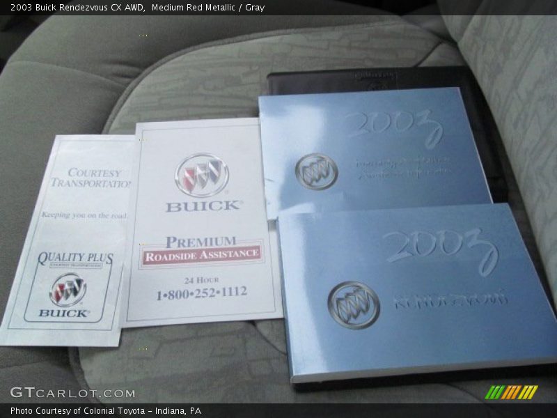 Medium Red Metallic / Gray 2003 Buick Rendezvous CX AWD