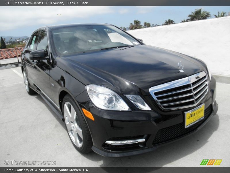Black / Black 2012 Mercedes-Benz E 350 Sedan
