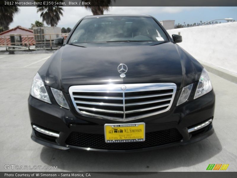 Black / Black 2012 Mercedes-Benz E 350 Sedan