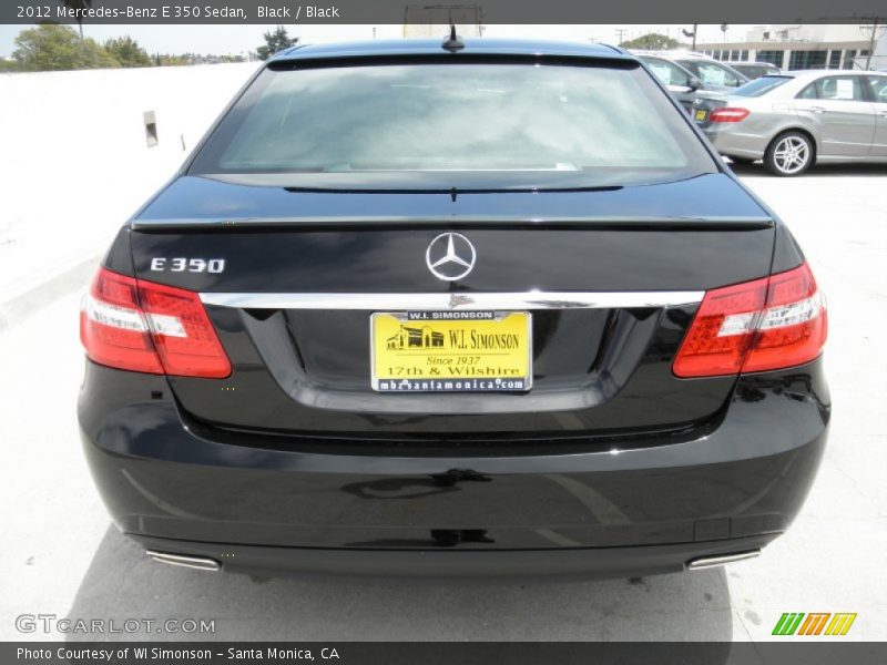 Black / Black 2012 Mercedes-Benz E 350 Sedan