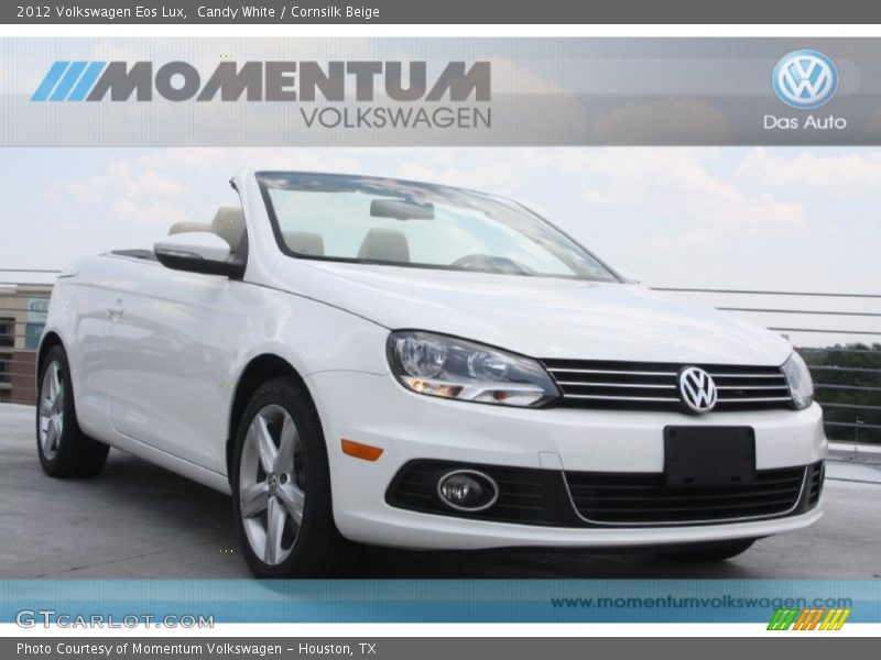 Candy White / Cornsilk Beige 2012 Volkswagen Eos Lux