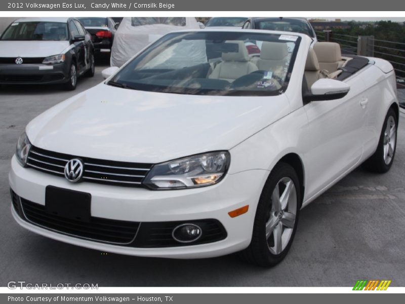 Candy White / Cornsilk Beige 2012 Volkswagen Eos Lux