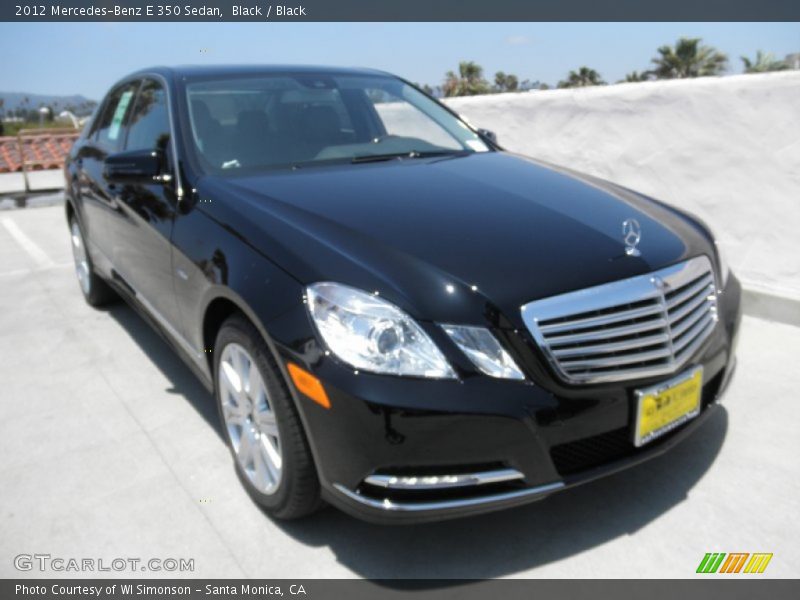 Black / Black 2012 Mercedes-Benz E 350 Sedan