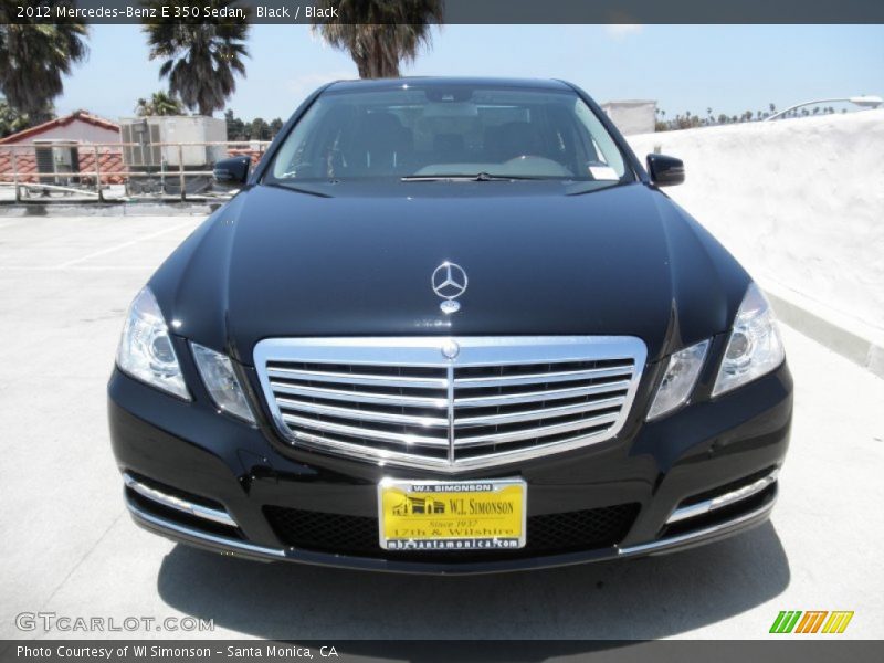 Black / Black 2012 Mercedes-Benz E 350 Sedan