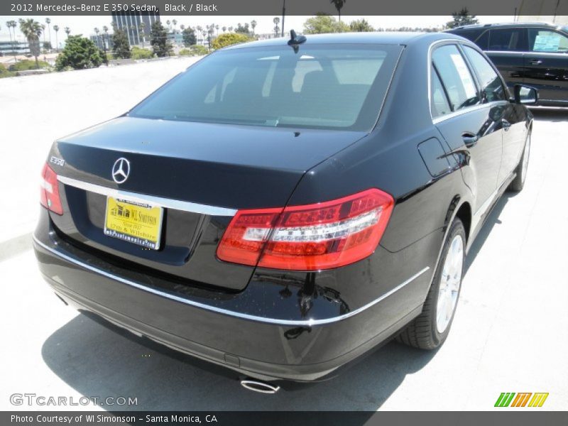 Black / Black 2012 Mercedes-Benz E 350 Sedan