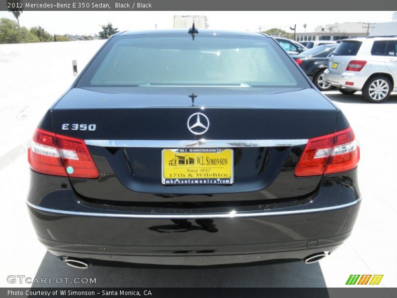 Black / Black 2012 Mercedes-Benz E 350 Sedan