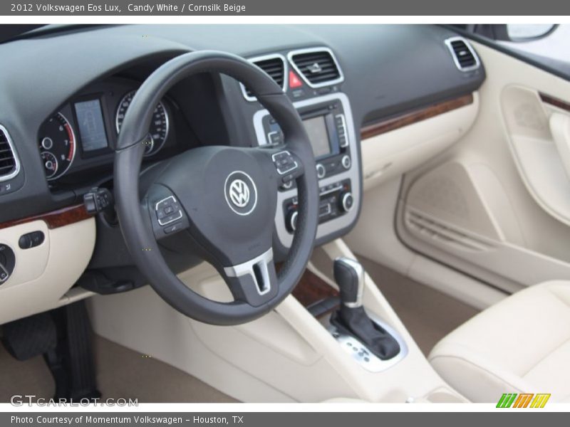 Candy White / Cornsilk Beige 2012 Volkswagen Eos Lux