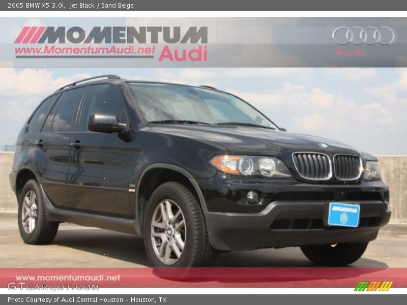 Jet Black / Sand Beige 2005 BMW X5 3.0i