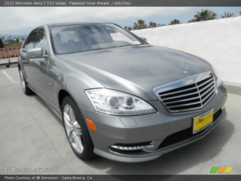 Paladium Silver Metallic / Ash/Grey 2012 Mercedes-Benz S 550 Sedan