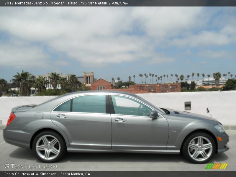 Paladium Silver Metallic / Ash/Grey 2012 Mercedes-Benz S 550 Sedan