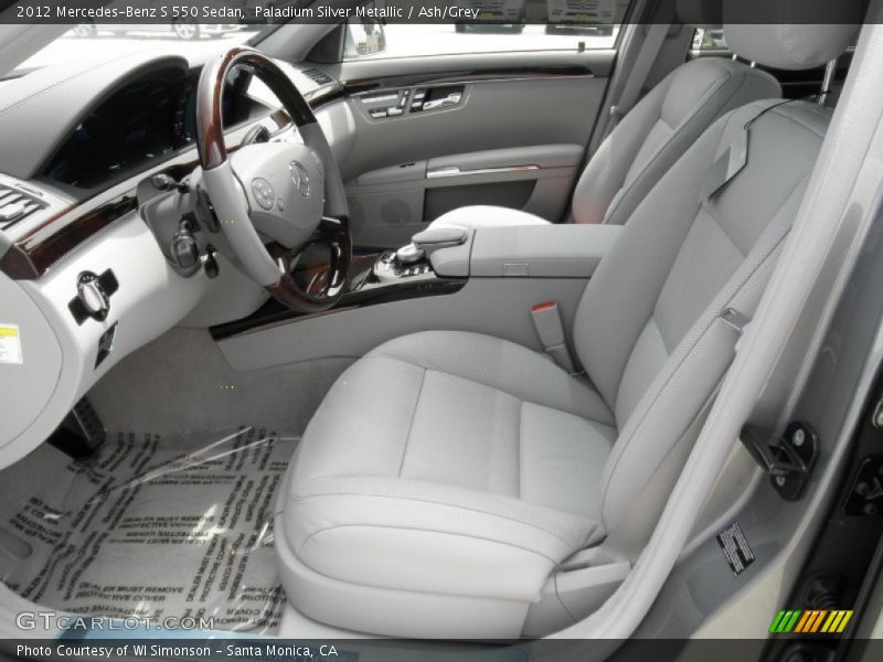 Paladium Silver Metallic / Ash/Grey 2012 Mercedes-Benz S 550 Sedan