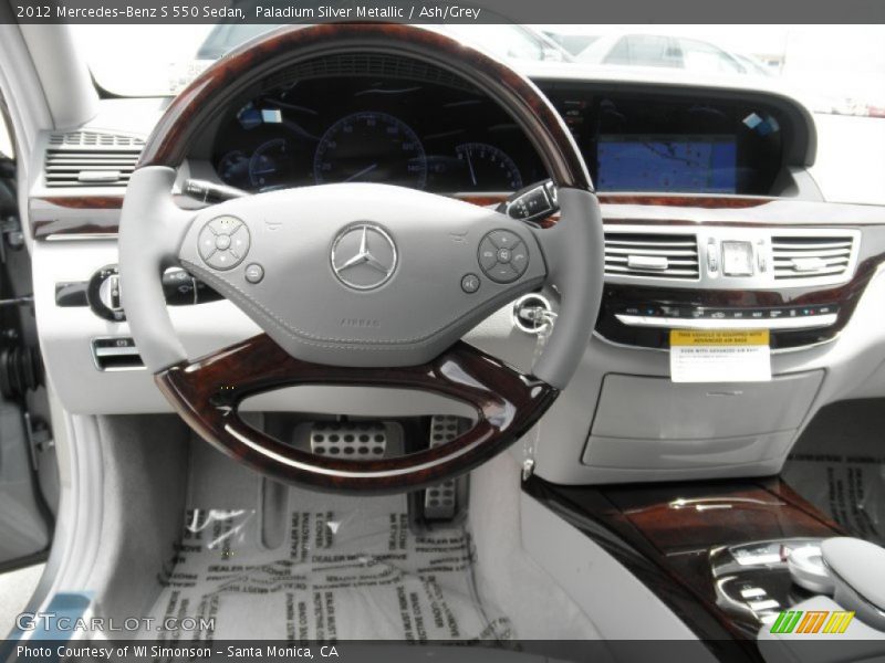 Paladium Silver Metallic / Ash/Grey 2012 Mercedes-Benz S 550 Sedan
