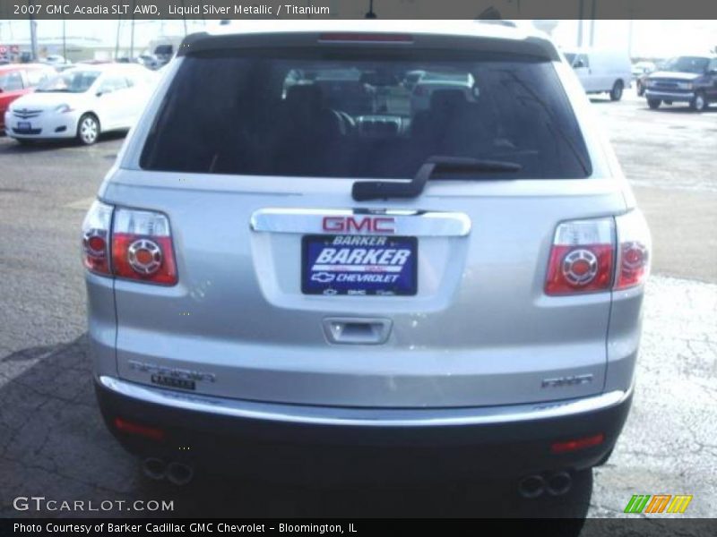 Liquid Silver Metallic / Titanium 2007 GMC Acadia SLT AWD