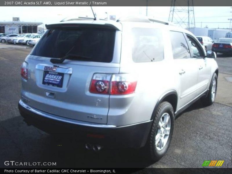 Liquid Silver Metallic / Titanium 2007 GMC Acadia SLT AWD