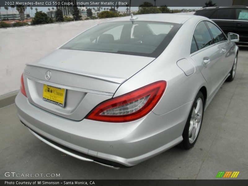 Iridium Silver Metallic / Black 2012 Mercedes-Benz CLS 550 Coupe