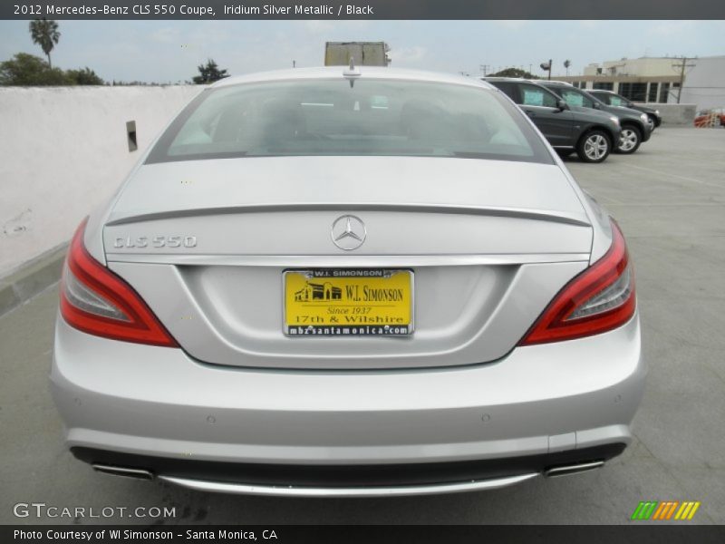 Iridium Silver Metallic / Black 2012 Mercedes-Benz CLS 550 Coupe