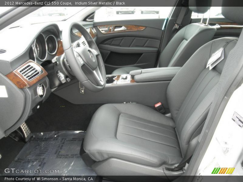 Iridium Silver Metallic / Black 2012 Mercedes-Benz CLS 550 Coupe