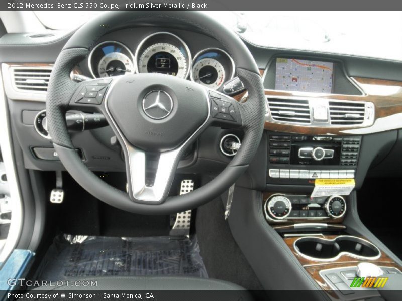 Iridium Silver Metallic / Black 2012 Mercedes-Benz CLS 550 Coupe