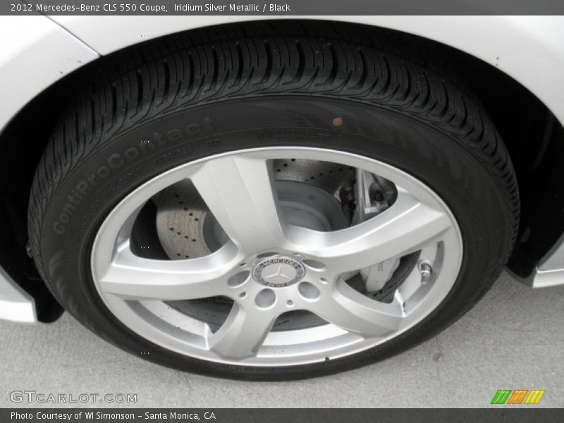 Iridium Silver Metallic / Black 2012 Mercedes-Benz CLS 550 Coupe