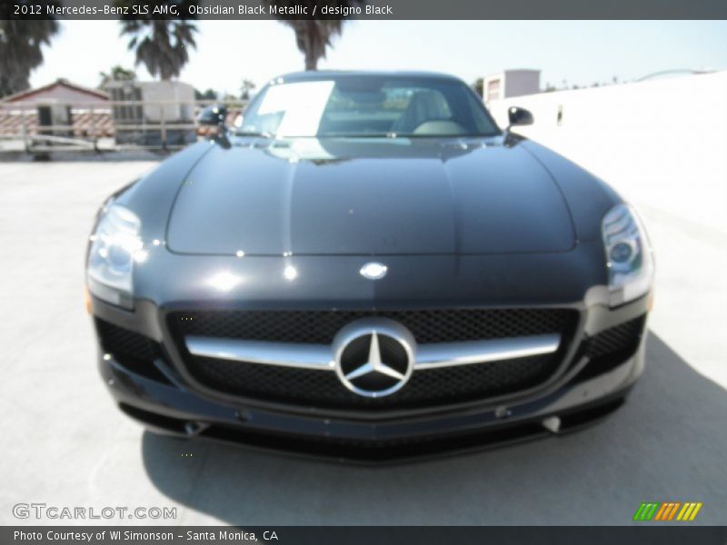 Obsidian Black Metallic / designo Black 2012 Mercedes-Benz SLS AMG