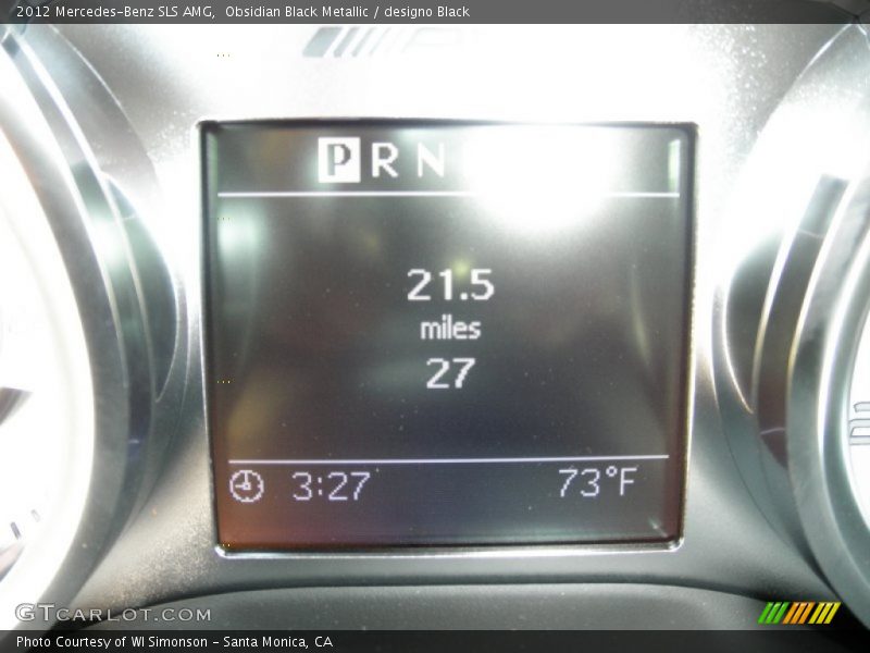 Obsidian Black Metallic / designo Black 2012 Mercedes-Benz SLS AMG