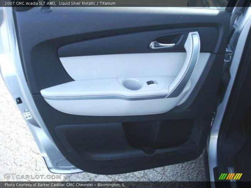 Liquid Silver Metallic / Titanium 2007 GMC Acadia SLT AWD