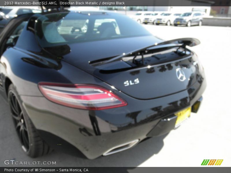 Obsidian Black Metallic / designo Black 2012 Mercedes-Benz SLS AMG