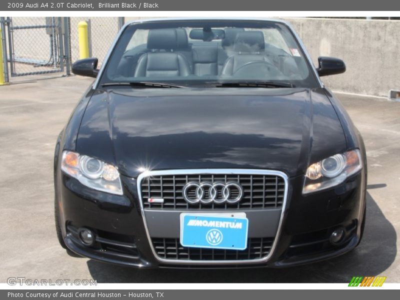 Brilliant Black / Black 2009 Audi A4 2.0T Cabriolet