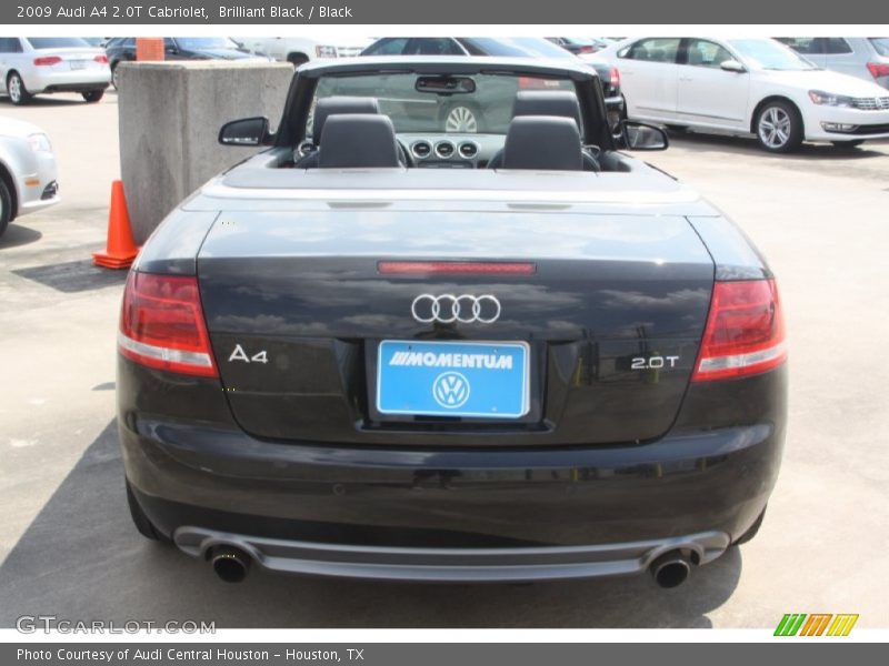 Brilliant Black / Black 2009 Audi A4 2.0T Cabriolet