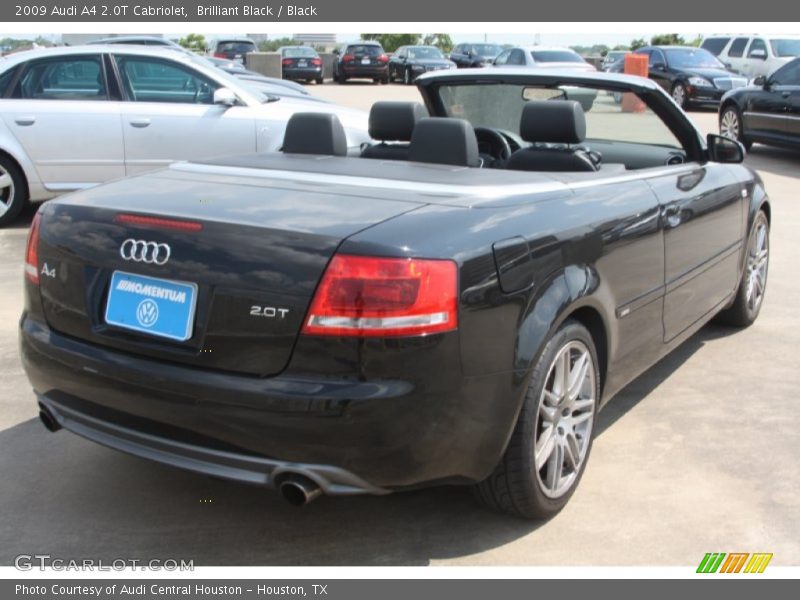 Brilliant Black / Black 2009 Audi A4 2.0T Cabriolet