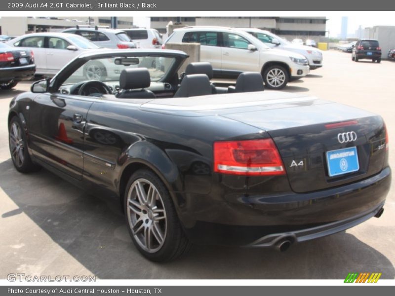 Brilliant Black / Black 2009 Audi A4 2.0T Cabriolet