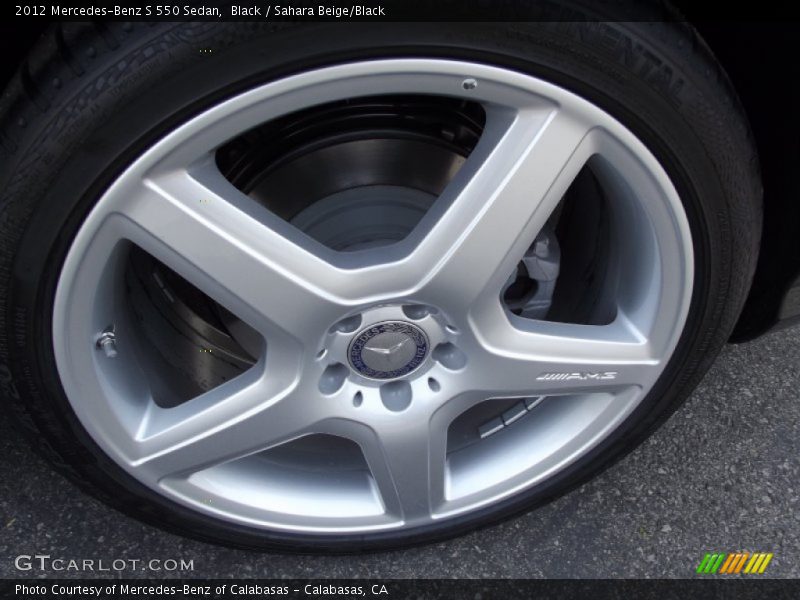 Black / Sahara Beige/Black 2012 Mercedes-Benz S 550 Sedan