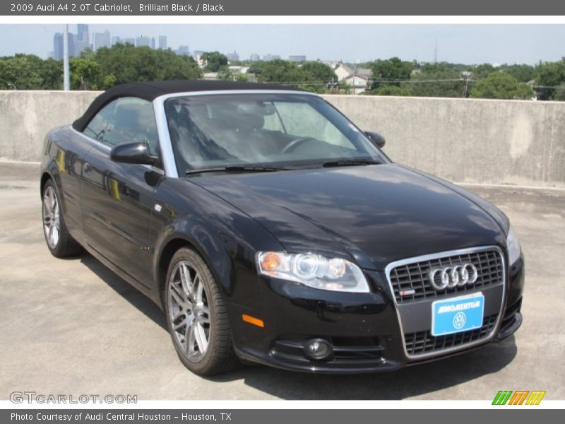 Brilliant Black / Black 2009 Audi A4 2.0T Cabriolet