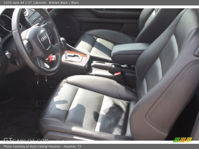 Brilliant Black / Black 2009 Audi A4 2.0T Cabriolet